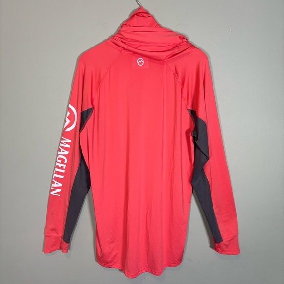 Magellan Pro Angler Long Sleeve Classic Fit Gaiter Hoodie-Pink-Women Size XL - Picture 6 of 8